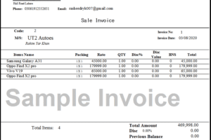 Billing Software for Mobile Shop