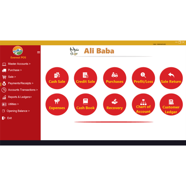 Everest Flat Screen billing and stock management software