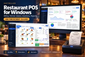 Restaurant POS Software for Windows – Billing, Kitchen Tokens, Stock & Reports